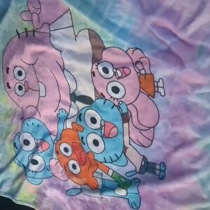Tie-die The amazing wold of gumball fan blanket